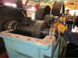 Inspection of various gearboxes at Sierra Leone 